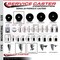Service Caster 3.5'' Phenolic Swivel 3/4'' Expanding Stem Caster Set with Brake, 4PK SCC-EX20S3514-PHS-TLB-34-4 - alternate 2